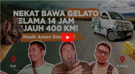 LIVE Eksperimen Frutta Gelato Tahan 24 Jam Perjalanan Lintas Pulau