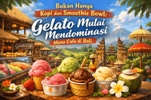 Bukan Hanya Kopi dan Smoothie Bowl: Gelato Mulai Mendominasi Menu Cafe di Bali