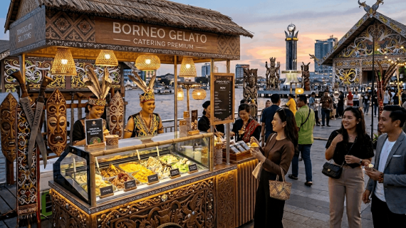 Catering Gelato di Kota-Kota Besar Kalimantan: Solusi Dessert Premium untuk Event dan Bisnis F&B