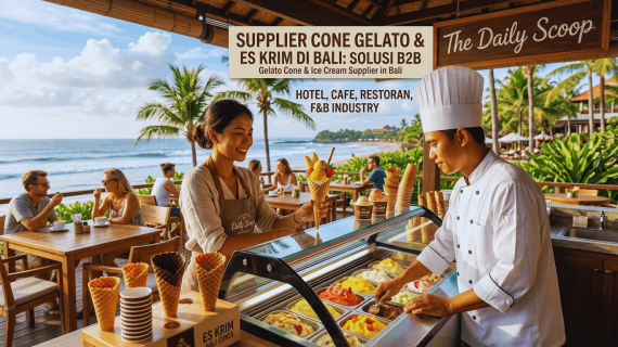 Supplier Cone Gelato & Es Krim di Bali: Solusi B2B untuk Hotel, Cafe, dan Industri F&B
